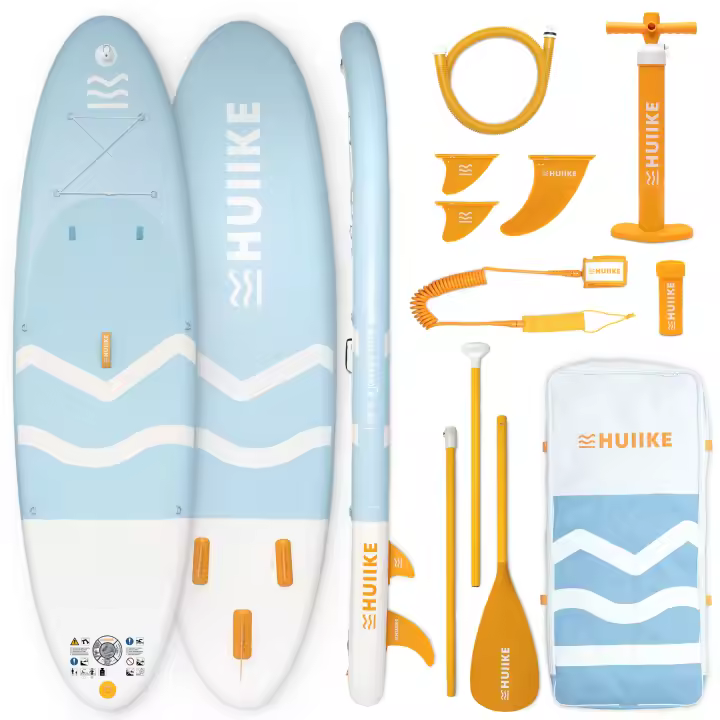 Tabla Paddle Surf Hinchable con Accesorios Premium - HUIIKE | Tabla Padel Surf Hinchable con Remo de Aluminio Inflador Leash | PadelSurf Stand Up Paddle Board Gran Estabilidad Resistencia | SUP Board - 1