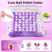 Lámpara LED UV Para Uñas 320W Con Dos Pantallas LCD Secado De Esmalte De Uñas Y Gel Para Manicura En Salón De Belleza Herramientas De Uñas - details 3
