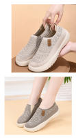 Zapatillas De Verano Para Mujer Transpirables Con Suela Gruesa Y Diseño Atractivo Zapatos Vulcánicos Con Material De Suela De Goma Talla Verdadera - details 6