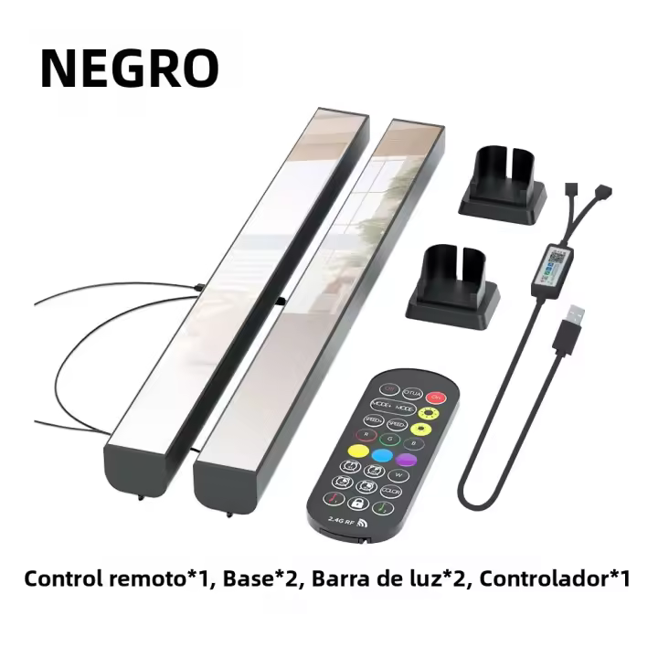 Lámpara Decorativa RGB LED Para Decoración De Habitaciones Y Juegos De PC Con Luz Ambiental Bluetooth Control Remoto Iluminación De Escritorio Para TV - 1
