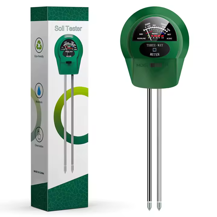 Nueva Medidor De pH Del Suelo 3/4 En 1 Prueba De Luz Humedad Ácida Para Plantas Jardín Flores Kit De Prueba De Suelo - 1