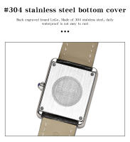 Reloj De Cuarzo SANDA Con Numeros Romanos En Cuero Acero Inoxidable Resistente Al Agua Para Hombres Y Mujeres Estilo Casual - details 21