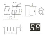 Pantalla LED De 0.56 Pulgadas 7 Segmentos Dígito Tubo Rojo Común Catodo / Anodo Digital 0.56 Pulgada Led 7segmento Para Arduino - details 1