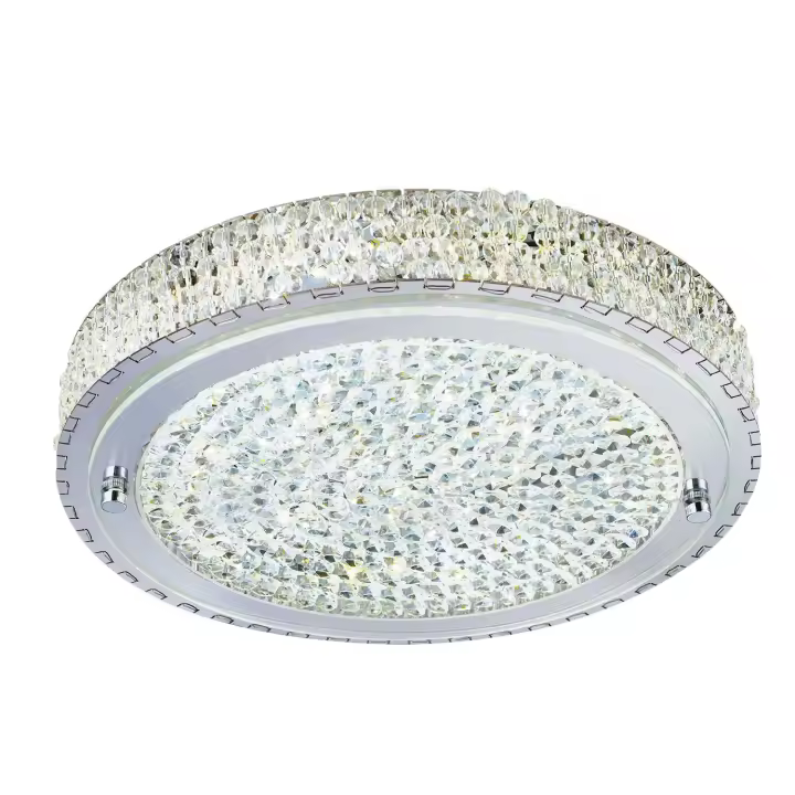 La Florida Contemporánea Maple Chrome Vidrio gris llevó La Luz de techo 22,8 W 4000K - 1
