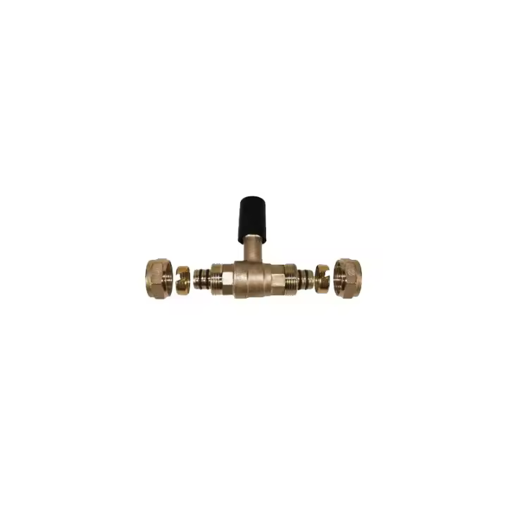 SUINGA Valvula esfera empotrar para Tubo multicapa de compresion 20 mm, sin necesidad de maquina prensadora, gris - 1