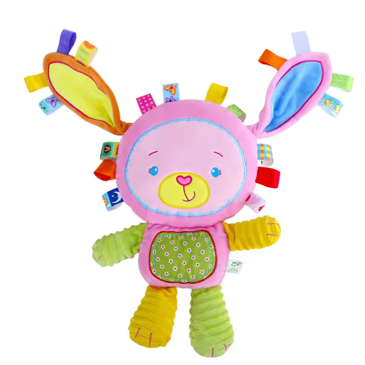 Juguete Sensorial De Peluche Para Bebés Elefante Con Campana Y Rattles Juguete De Amor Para Infantes Regalos Para Bebés Niño Y Niña Montessori - 1