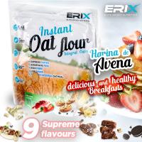 ERIX NUTRICION | HARINA AVENA 1KG | Instant Oatmeal | Alta en Proteína | Ideal Tortitas de Avena y Batidos | Sin Azúcares añadidos | Fuente de Proteína Natural - details 1