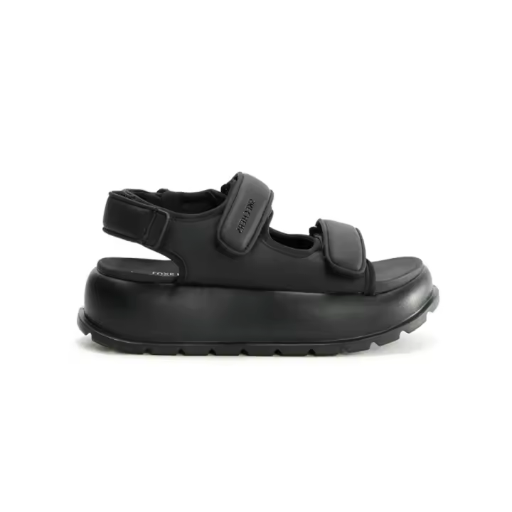 Sandalias Planas Skechers Galaxy Core Keepin Mujer Negro-negro - 1