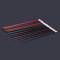 Juego De Agujas De Crocheteo Tunisiano Multicolor Aluminio Tamaño 11 Para Tejer Alfombras Y Coser Herramienta De Textil Para Adultos - details 6