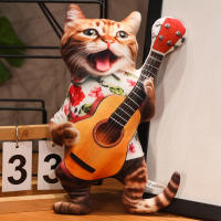 Cojín De Peluche Divertido Y Lindo De Gato 30cm Juguete De Peluche Coleccionable Para Niños Regalo De Cumpleaños O Festividades Estilo Diverso - details 9