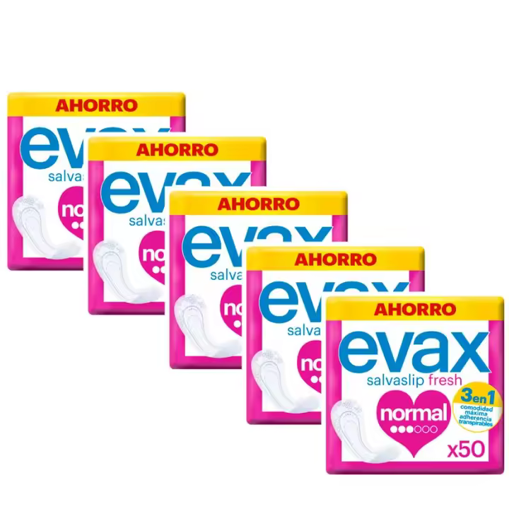 Evax Salvaslip Normal Protegeslips Fresh, 5x50 Unidades - 1