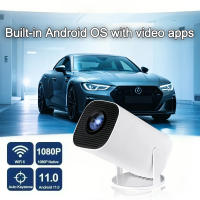 Proyector De LED HD Portátil 4K 1280x720P Android Para Cine En Casa Con Altavoz Y Salida HDMI USB Resolución Óptica 1920x1080dpi - details 1