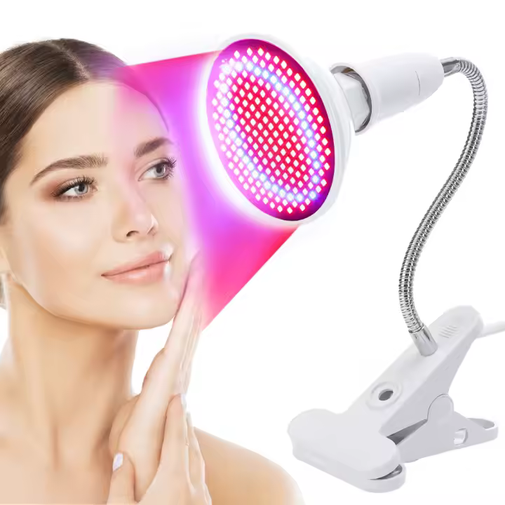 Máscara De Luz LED Roja Y Azul Para El Rostro Instrumento De Belleza SPA Facial Eliminación De Acné Y Arrugas Rejuvenecimiento De La Piel Dispositivo Antienvejecimiento - 1