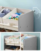 Estantería Infantil para Juguetes con 9 Cajas de Almacenamiento de Tela No Tejida - Espaciosa y Organizada, 29.5x62.5x60 cm - details 10
