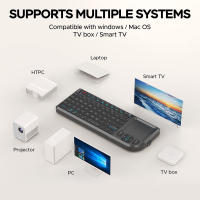 Teclado Inalámbrico 2.4G Con Palanca De Toque Y Linterna De 7 Colores Para PC Y Smart TV Box Portátil Y Compatible Con Desktop Y Laptop - details 2