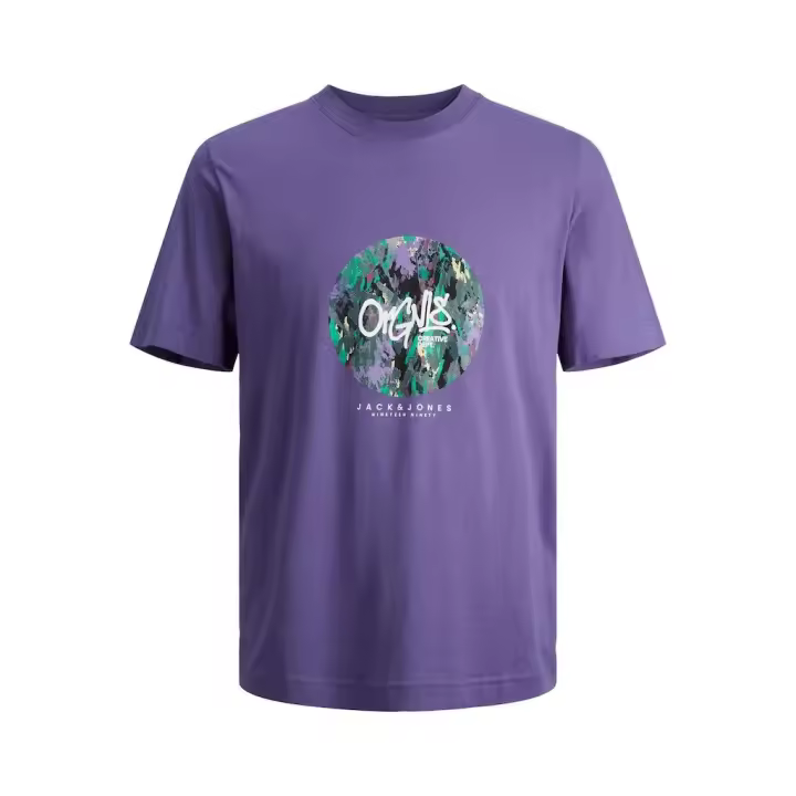 Jorsilverlake Tee Ss Crew Neck LnTwilight Purple de Jack & Jones - 1