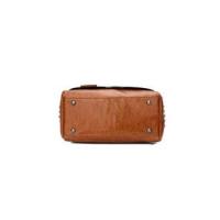 Bolso Vintage de cuero PU para Mujer, Bandolera de hombro con Remaches, de diseñador, de lujo, con almohada - details 12