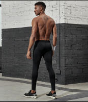 Pantalones De Compresión VANSYDICAL Para Hombre Con Cinturón Elástico Y Rayas Reflectantes Tights De Running Y Gimnasio - details 16