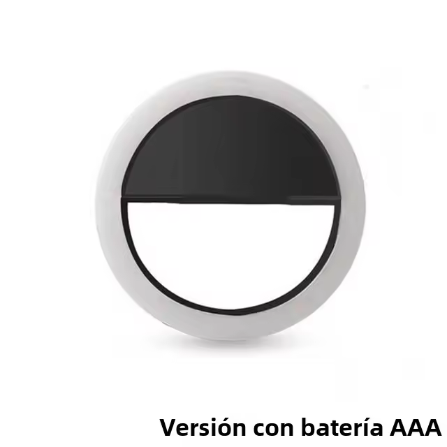Lente De Teléfono LED Con Luz Ajustable Para Auto-Selfie Luz De Rostro Para Videos De TikTok Y Streaming De Vivo Para Mujeres Luz De Maquillaje - 1