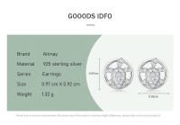 Zenyth 2 piezas 925 Plata Esterline Lindo Mar Tortuga Claro zirconia animal Pendientes Mujeres minimalista Joyería FINA 2025 ¡Nuevo! - details 4