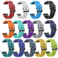 Correa De Silicona QuickFit Para Reloj Garmin Fenix 6 6X pro 7 7X 5X 5 plus Fenix8 Forerunner 955 965 Tactix 8 Brazalete Unisex - details 3