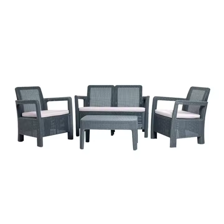 KETER 203589 Conjunto de exterior de 4 plazas Tarifa - Gris - 1