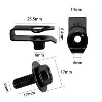 Juego De 10 Piezas De Tornillos Autoperforantes M6 Para Coche Clavos De Cuerpo De Vehículo Tornillo De Enganche Universal Para Motor Cubierta Anti-salpicaduras Guardia De Protección Herramientas De Fijación De Chasis De Coche - details 5