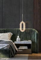 Lámpara Colgante Nórdica LED Para Decoración De Sofá Y Fondo Dorado Iluminación Pendente Interior Para Dormitorio Pasillo - details 5