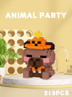Bloques De Construcción Micro Partícula Serie Animal De Fiesta Pingüino Giraffa Juguete De Puzzle De Artesanía Para Escritorio Ornamento Educativo Para Niños - details 10