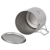 Botella De Deporte De Titanio Tomshoo 1L a Prueba De Fugas Single-layer Ultraligera Para Camping Y Exteriores 750ml Taza Pot Drinkware - details 15