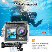 Cámara de acción de doble pantalla, 5K, 30fps, 4K, 60fps, 170 °, gran angular, 30m, impermeable, deportiva, Control remoto, buceo en bicicleta - details 5