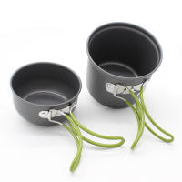 Juego De Cocina Para Camping De Un Solo Persona En Aleación De Aluminio Pesado Y Compacto Para Viajes Y Acampar - details 5