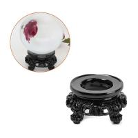 Nueva Base De Esfera De Cristal Negro Para Decoración De Escritorio Soporte De Globos De Hogar Con Pedestal Vacío Estilo Retro Y Nostálgico De Resina - details 6
