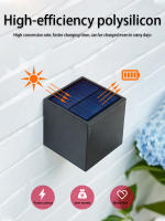 Lámpara De Pared Solar LED Exterior IP65 Impermeable Con Sensor De Luz Para Jardín Patio Balcón Decoración De Valla Moderno - details 4