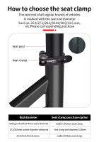 TANKE-MTB Abrazadera De Sillín De Bicicleta De Carretera Ultraligera De Aluminio Para Bicicletas De Montaña 28.6 31.8 34.9mm Partes De Ciclismo - details 1