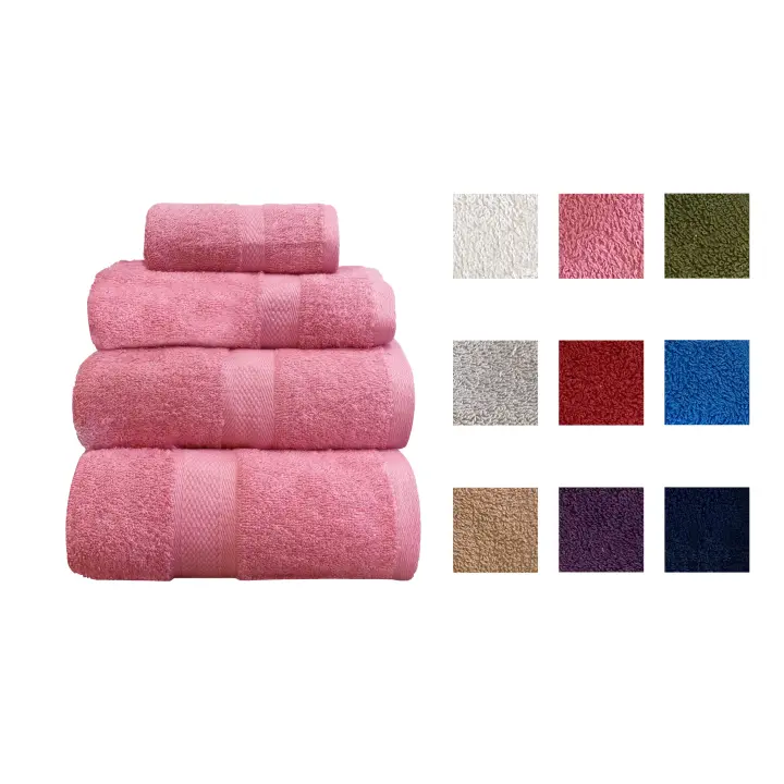 ILOVEHOME - Toalla de Baño de Algodón 500 Gr.100% Algodon,Tamaño 100 x 150 cm (toalla sabana),70 x140 cm (toalla de ducha), 50 x 100 cm (toalla de lavabo) y 30 x 50 cm (toalla para bidé),Variedad de colores,Color Liso,Suave, Absorbente - 1
