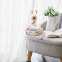Cortinas De Lino Algodón Transparentes Para Dormitorio Y Sala De Estar Con Bolsa De Roda Filtración De Luz Estilo Europeo - details 3