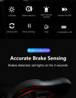 Luz Trasera De Bicicleta Inteligente LED Recargable Impermeable Con Sensor De Freno Automático Luz De Ciclismo Para Asiento Posterior - details 1