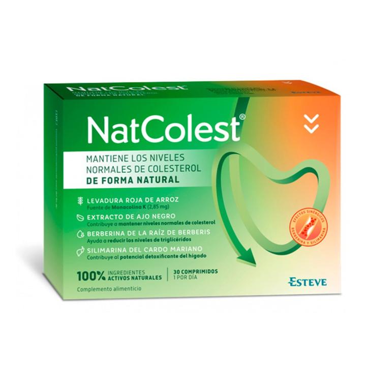 Esteve Natcolest - Suplemento Alimenticio para Colesterol - 30 Comprimidos