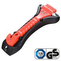 Martillo De Supervivencia 2-en-1 Herramienta De Rescate Para Emergencias Con Corte De Cinturón De Seguridad Y Rompe Vidrios Para Camping Y Automóviles - details 0