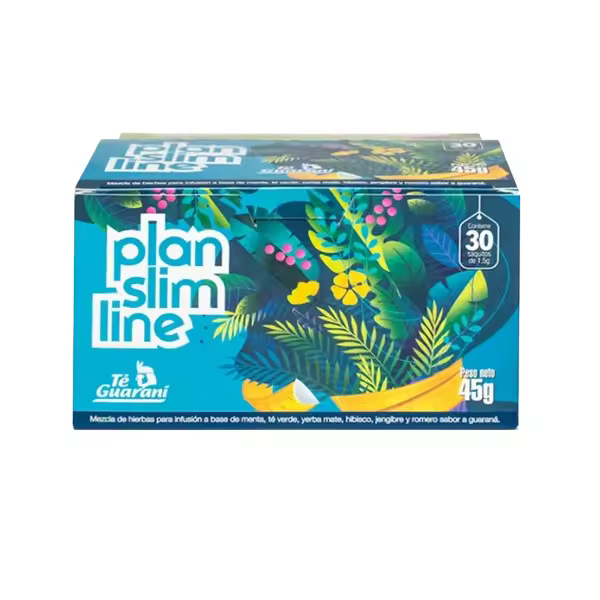 Plan Slim Line, 30 saquitos Te Guaraní - Qumir - 1
