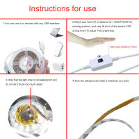 Tira De Luces LED USB DC 5V Sensor De Luz Para TV Cocina Armario De Vino Lámpara De Fondo Strip Diode Lights Adhesivo Laterales - details 4
