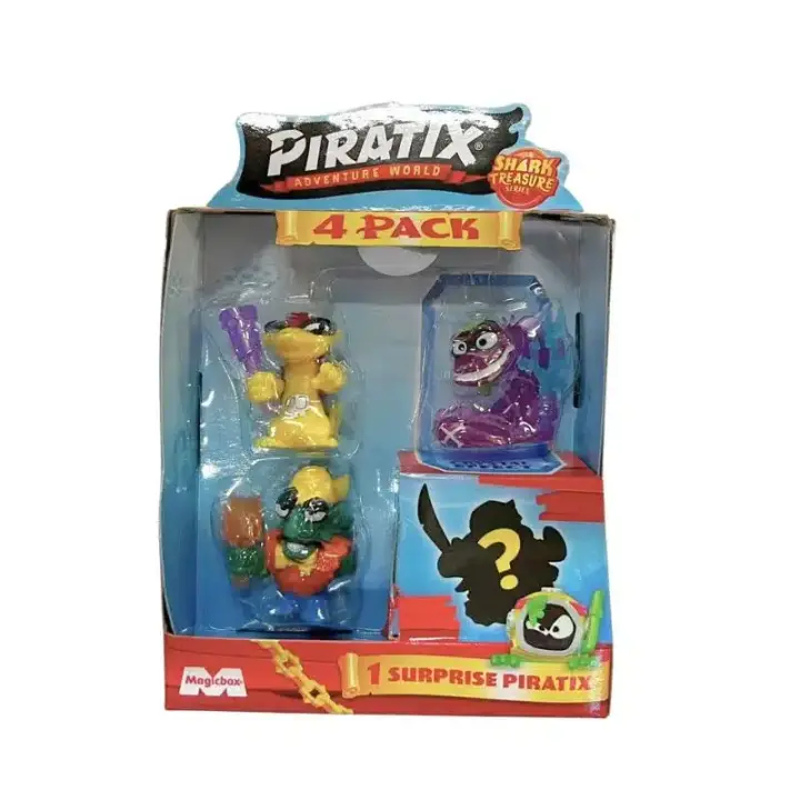 Pack de cuatro figuras Piratix Sharkt Treasure con sorpresa 5/6 36846 MAGIC - 1
