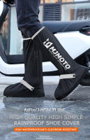 Cubrezapatos Impermeables Antideslizantes Para Hombres Y Mujeres Botas De Lluvia Altas Resistentes Al Desgaste Con Cubierta De Goma Para Motocicleta - details 0
