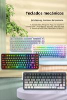 TECLADO MECÁNICO GAMING REDRAGON KS82-B USB RGB 82 TECLAS Layout Hot-Swap Compacto Para PC Laptop Conexión Wired Multicolor - details 0