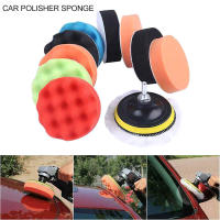 Kit De Esponjas De Pulido Para Coche 3 Pulgadas 6/12PCS Eliminación De Rayones Limpieza Y Cera Con Herramienta De Pulido Para DIY En Casa - details 0