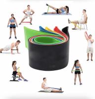 HOGARISIMO Set de 5 Bandas Elásticas de Resistencia – Cintas Fitness para Ejercicio, Yoga, Pilates y Rehabilitación - details 0