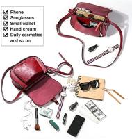 Bolso bandolera grande para mujer con correa ajustable y extraíble (rojo) - details 2