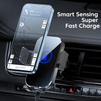 15W Cargador Inalámbrico Coche, [Sujeción Automática] 360° Rotación Soporte Movil Coche Cargador Inalambrico Carga Rápida para Rejilla Compatible con iPhone - details 4