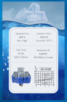Interruptores De Teclado Kailh Deep Sea Silenciosos pro Ballena Táctiles 60g Isla Solitaria Lineales 45g RGB 3pin Para DIY Meccánico SMD MX - details 4